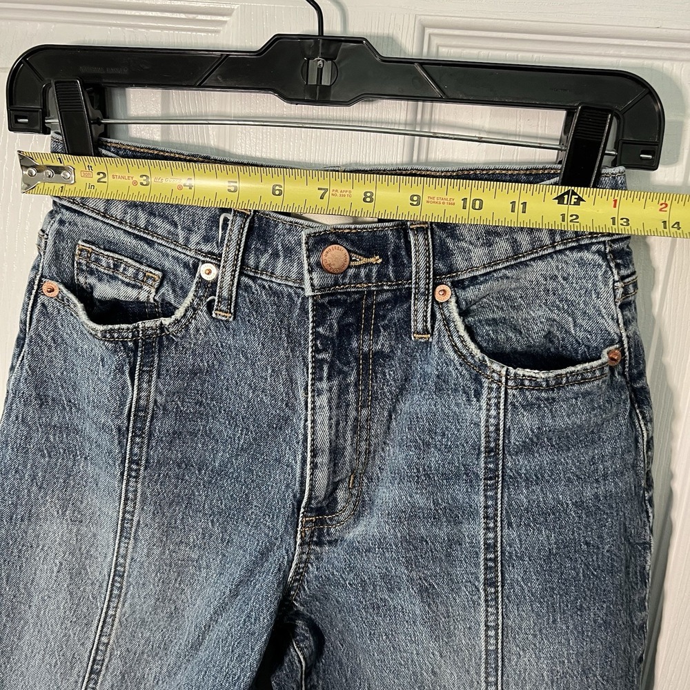 Universal Thread Women's Vintage Straight Jeans Medium Tint Denim Sz 0/25R - Picture 5 of 11